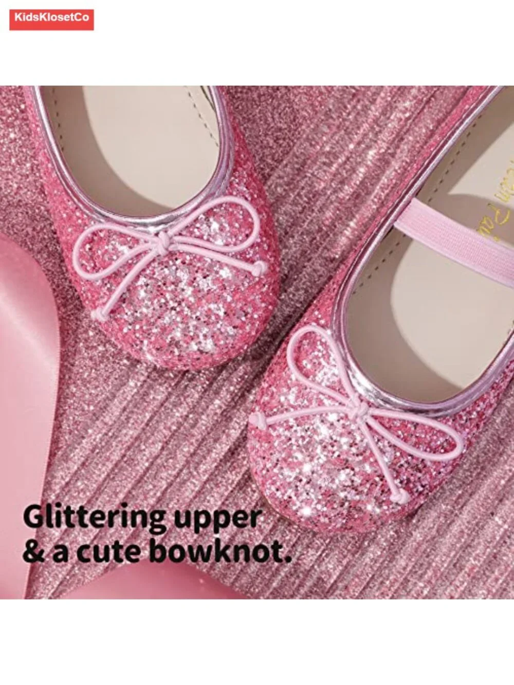 Toddler Girls Party Wedding Ballet Flats with Bow